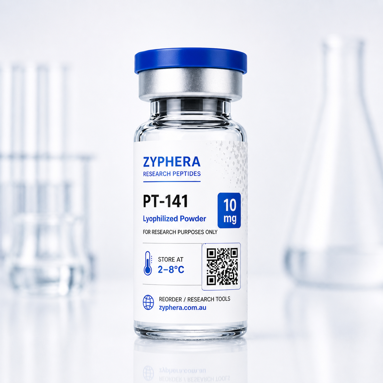 PT141 10mg research peptide by Zyphera
