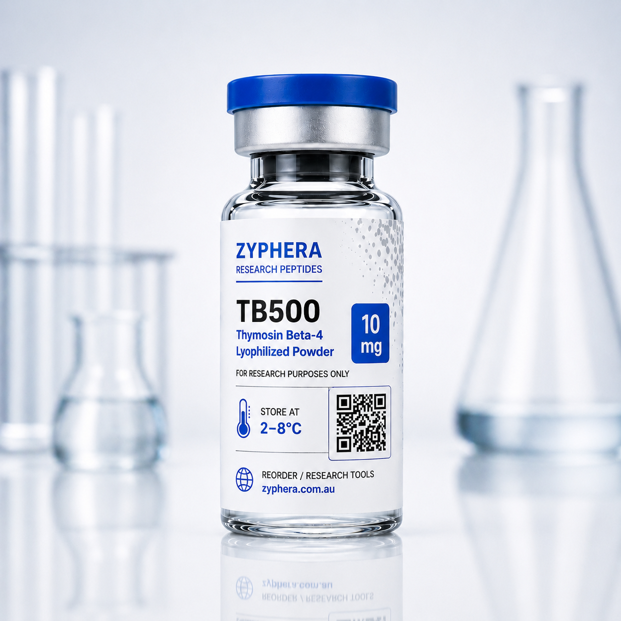 TB500 10mg research peptide by Zyphera