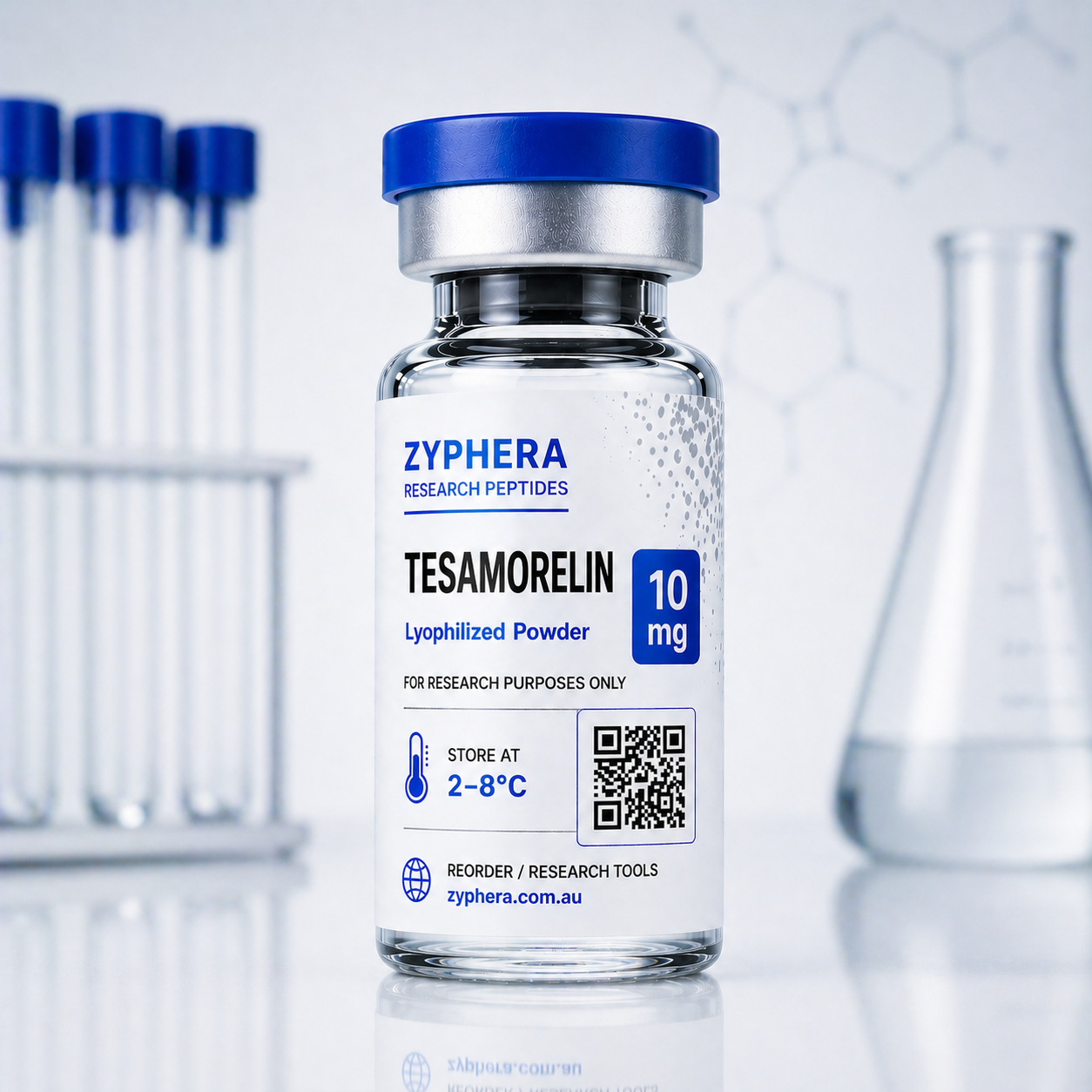 Tesamorelin 10mg Research peptide by Zyphera