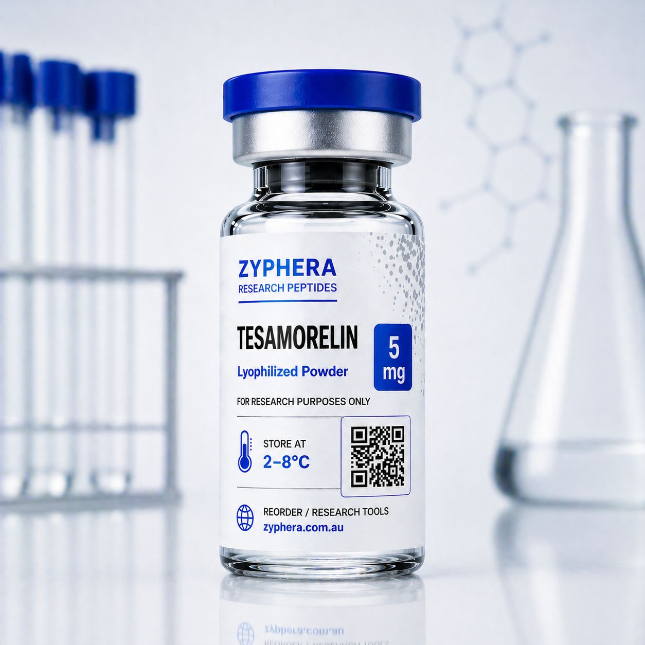 Tesamorelin 5mg Research peptide by Zyphera